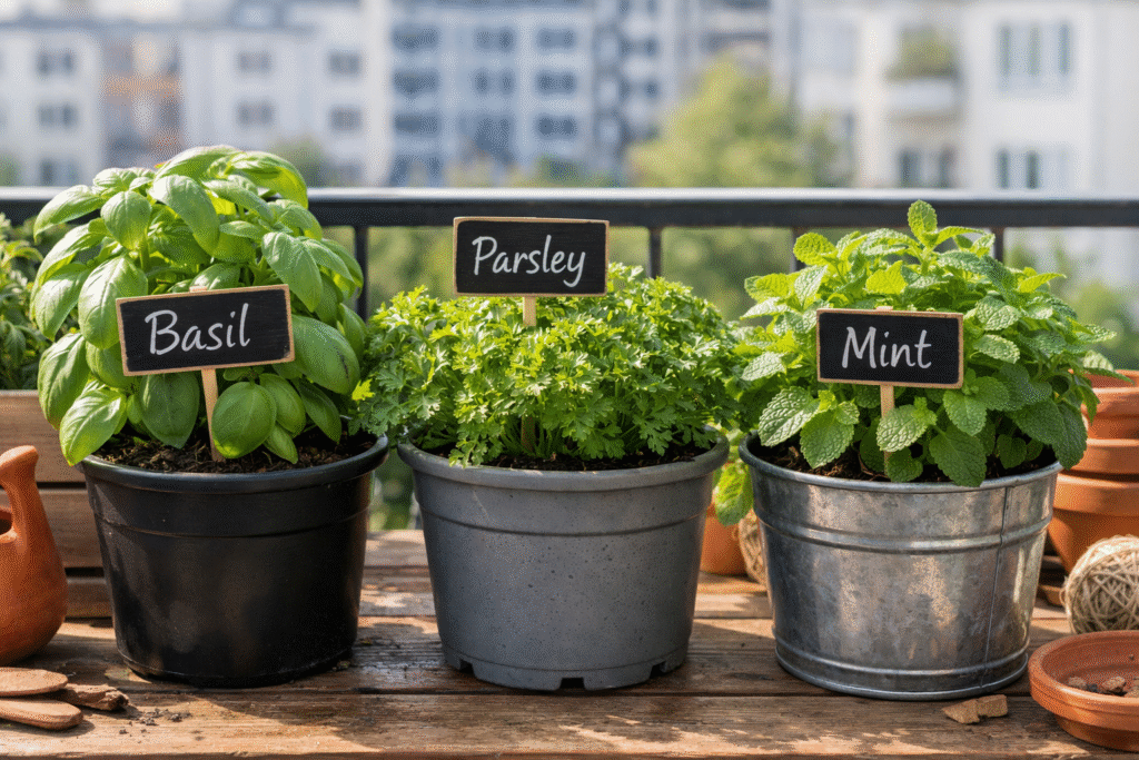 balcony herb garden blueprint