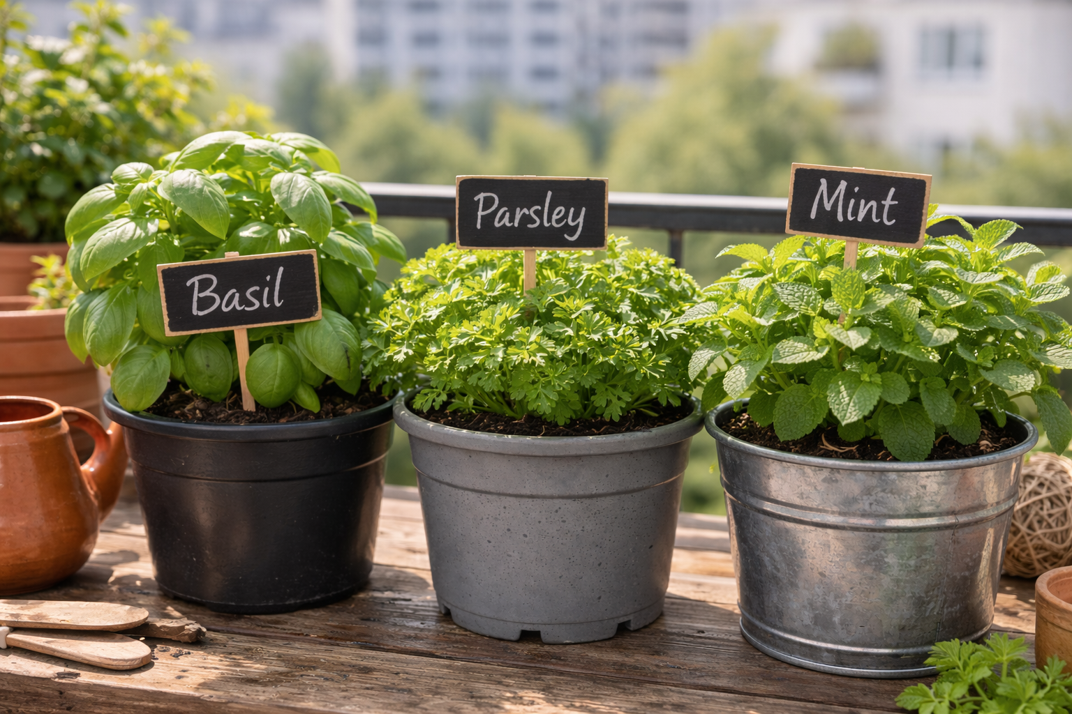 Balcony Herb Garden