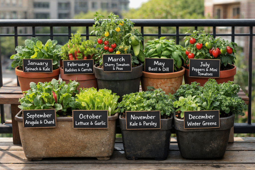 best small vegetables to grow on your balcony
