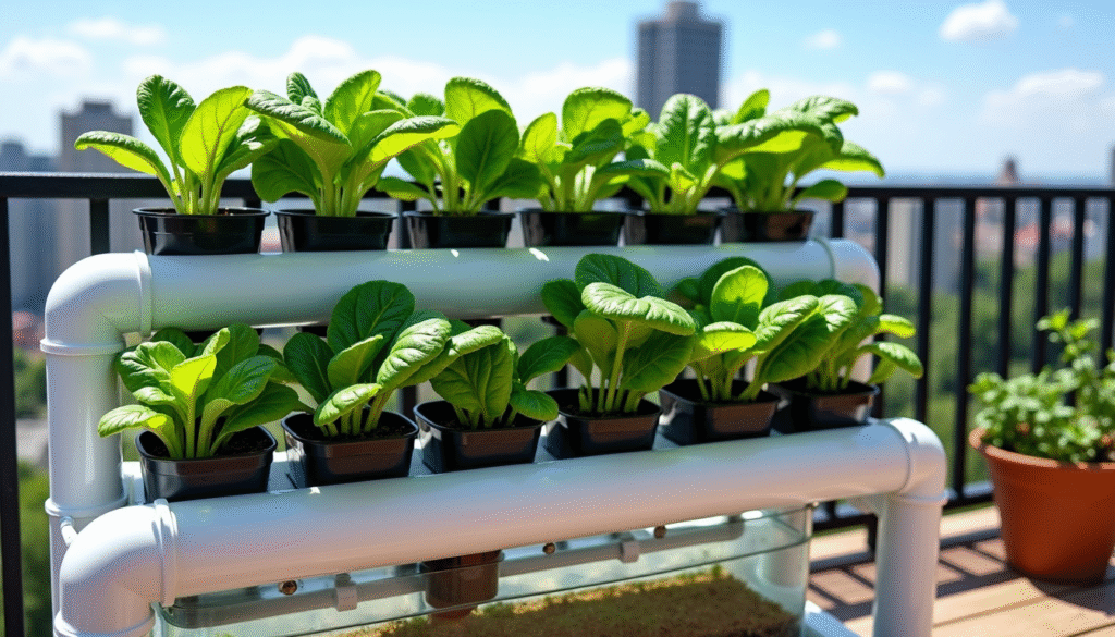 hydroponics balcony garden