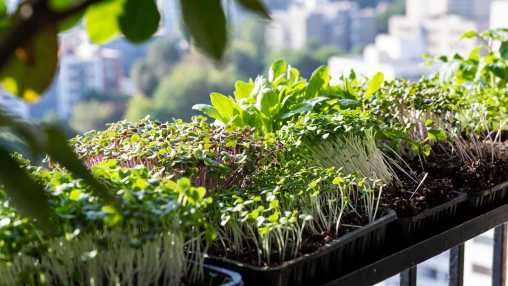 growing mircogreens on your balcony