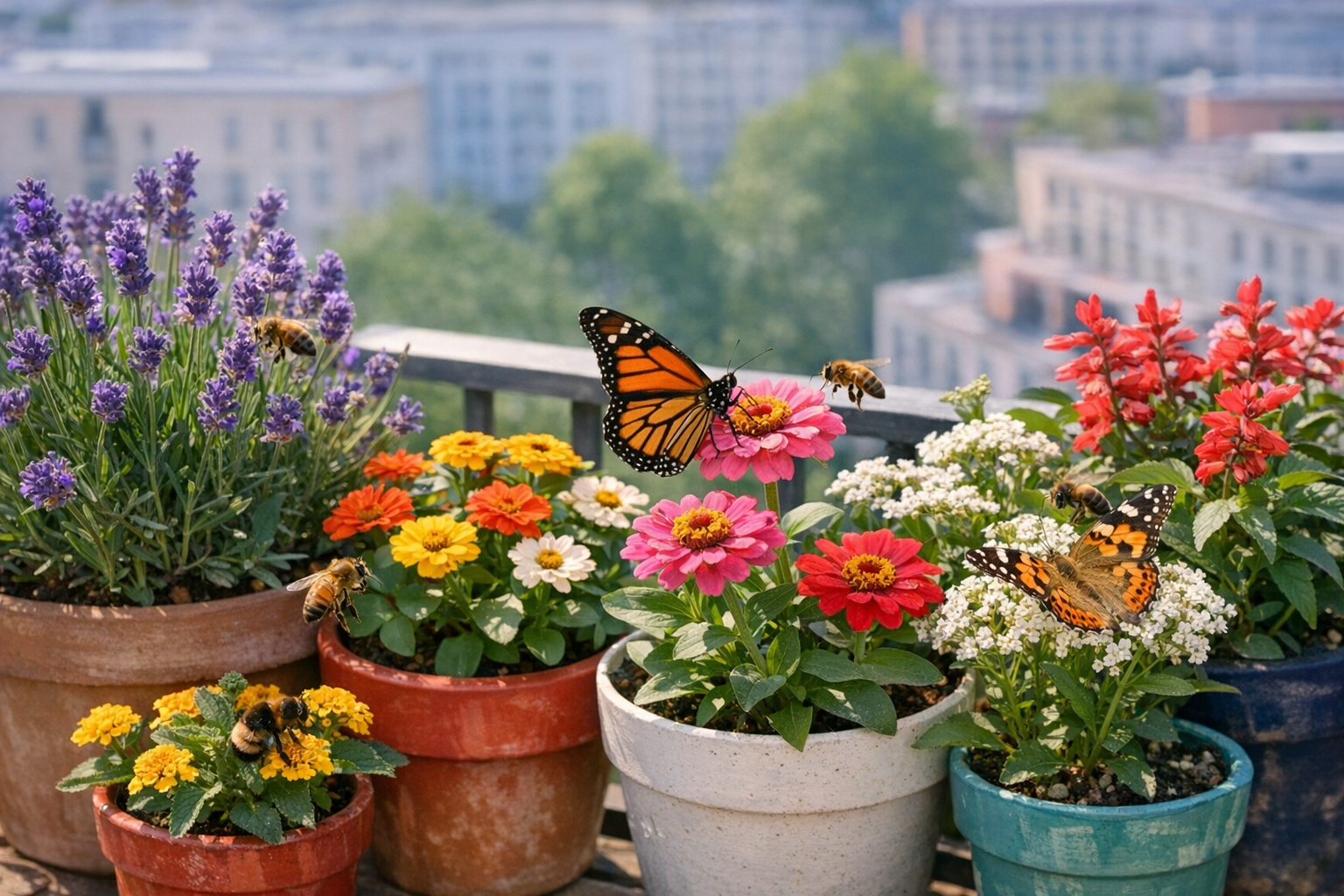 Pollinator-Friendly Balcony Gardens