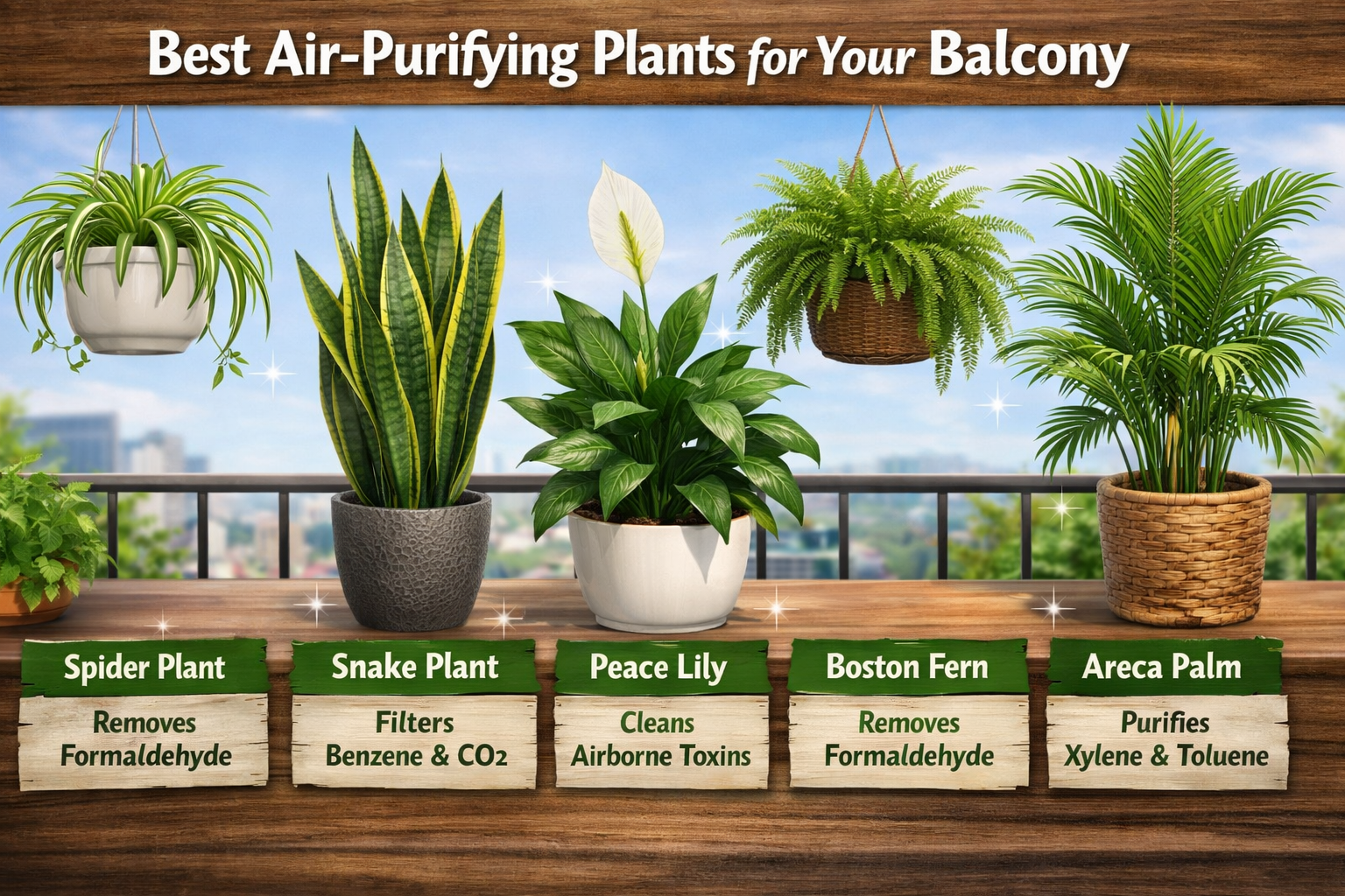 Air-Purifying Balcony Plants