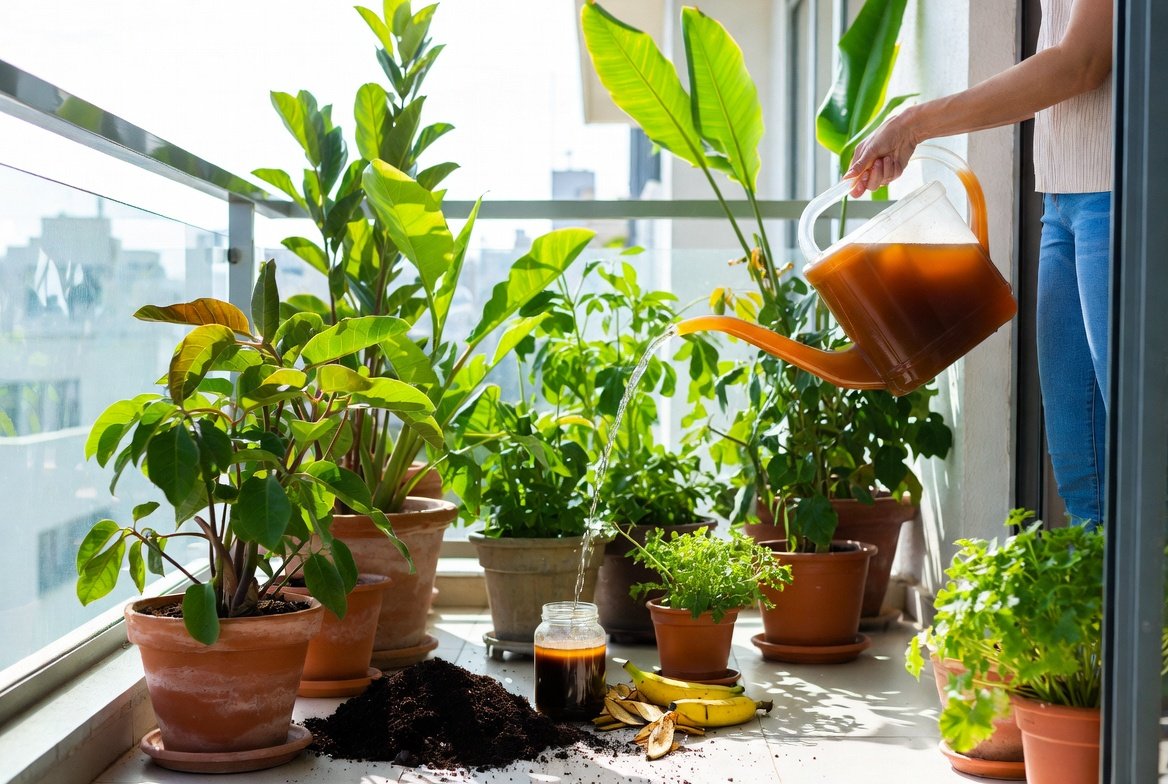 How to Fertilize Balcony Plants Naturally