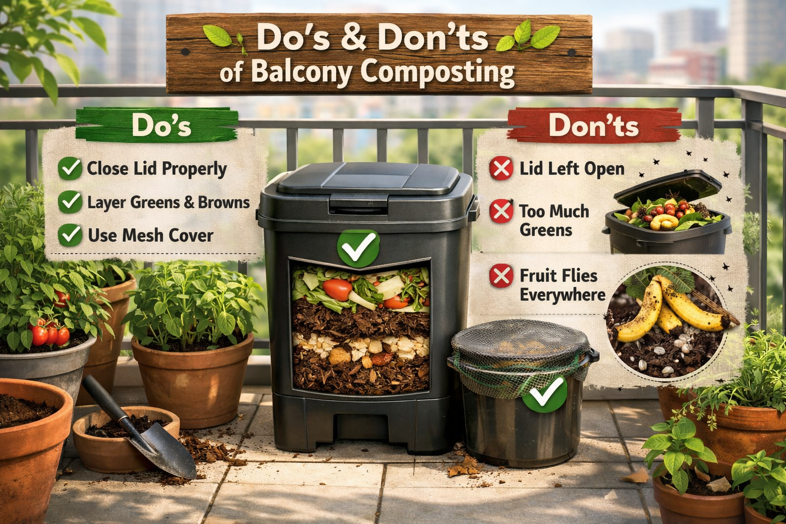 Balcony Composting Mistakes