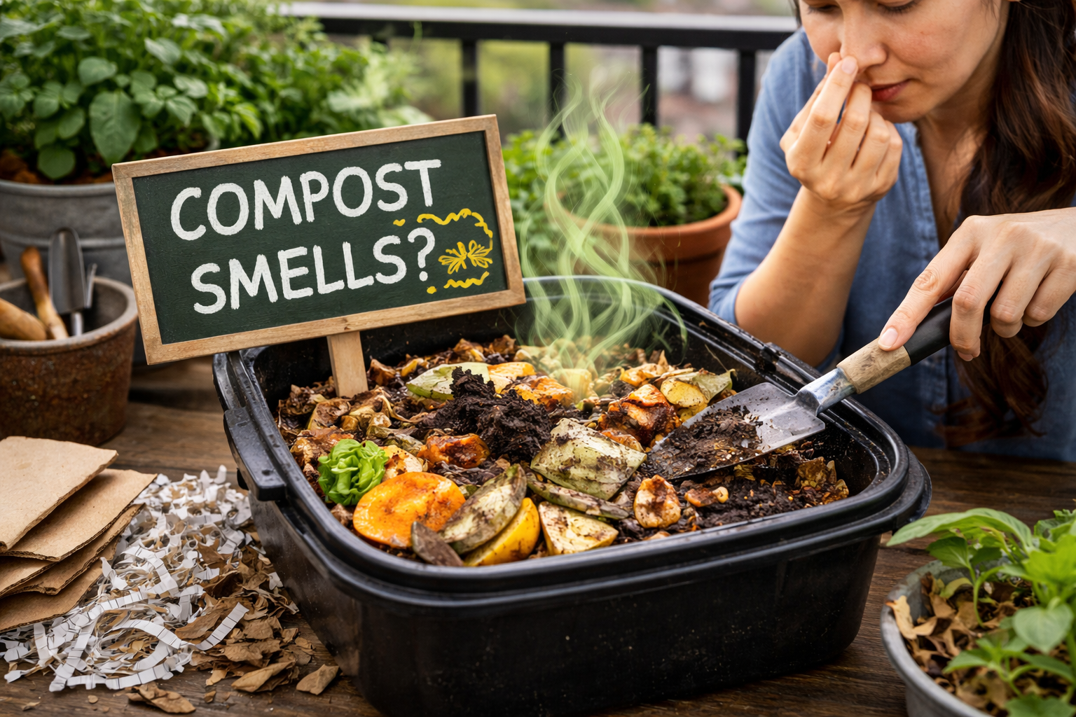Why Your Balcony Compost Smells