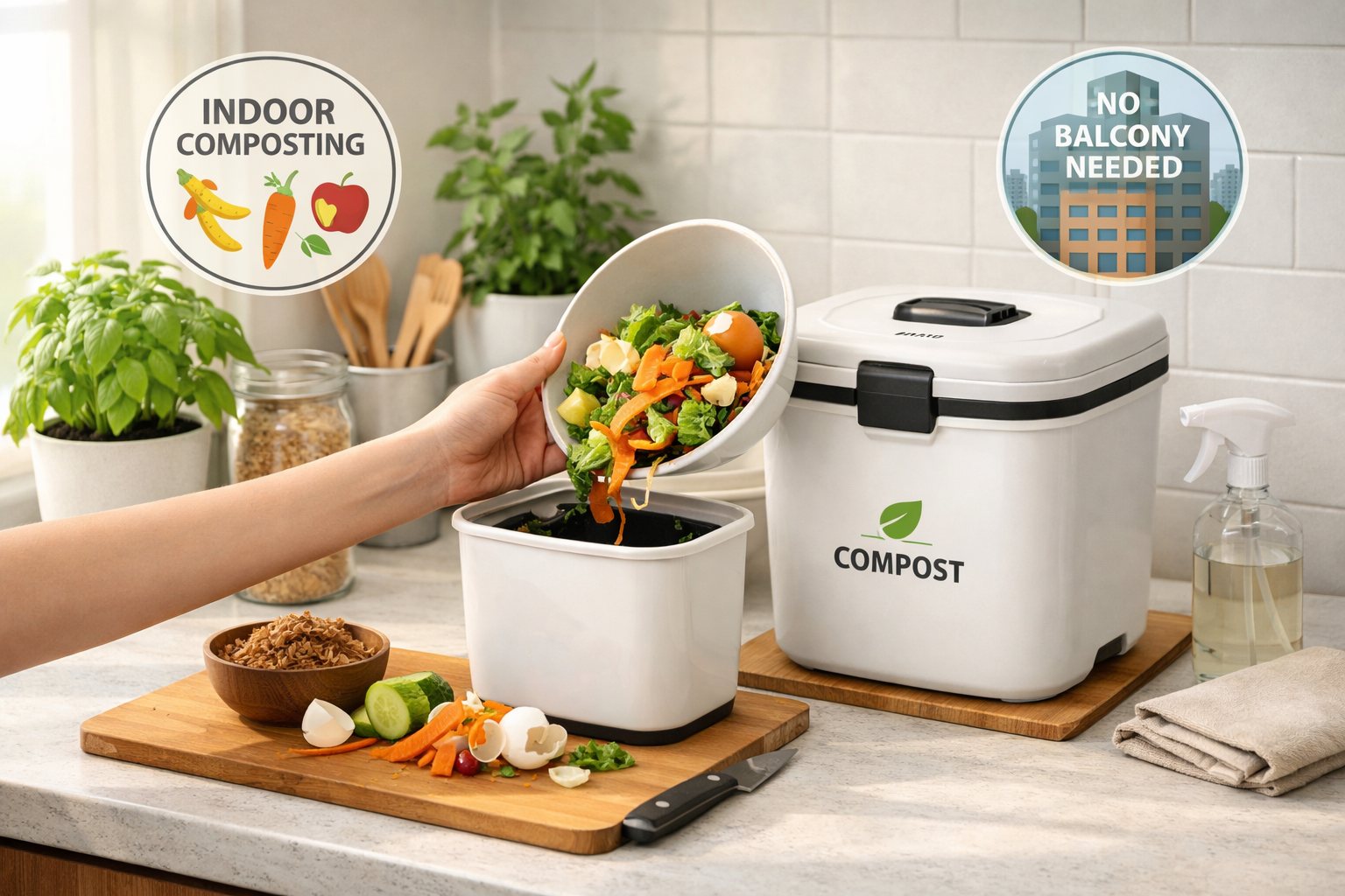 How to Compost in a Tiny Apartment