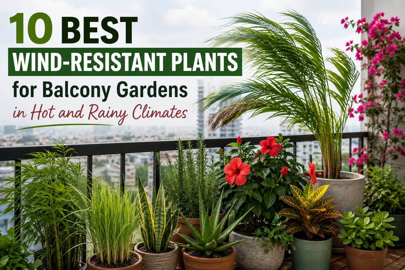 Wind-Resistant Plants for Balcony Gardens